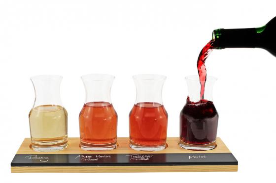 Carafes pour dégustation de vin de 200 ml - Service de 4 carafes  