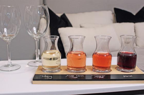 Carafes pour dégustation de vin de 200 ml - Service de 4 carafes 1 