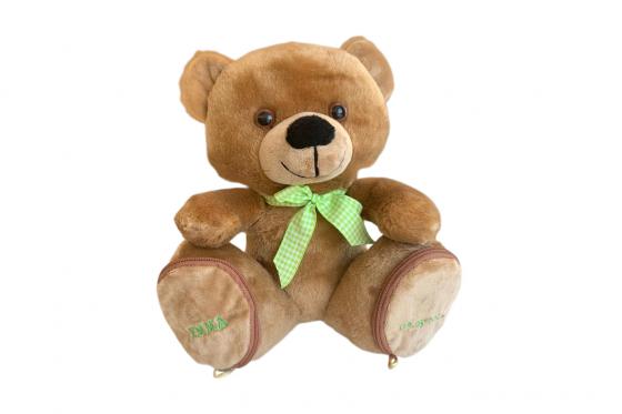 Plüschtier mit Namen Teddy - bestickt  