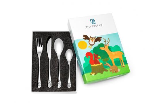 Kinderbesteck mit Gravur - Waldtiere   Kinderbesteck mit Gravur - Waldtiere