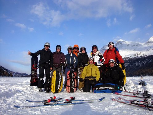 Corso base di snowkite - Engadina 3 