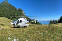 Helikopterflug in Les Jumelles - 25-minütiger Helikopterflug mit Apéro für 2 Personen