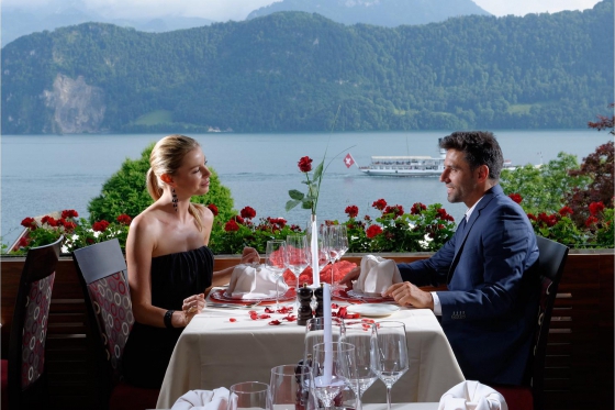 Dîner aux chandelles - à Weggis pour 2 personnes  