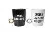 Mr Right & Mrs Always Right - Tassen mit Ring-Griff 