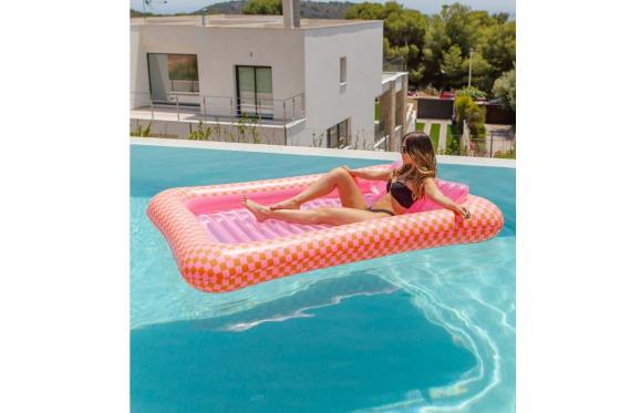 Matelas gonflable XL rose - 205 x 140 cm 1 