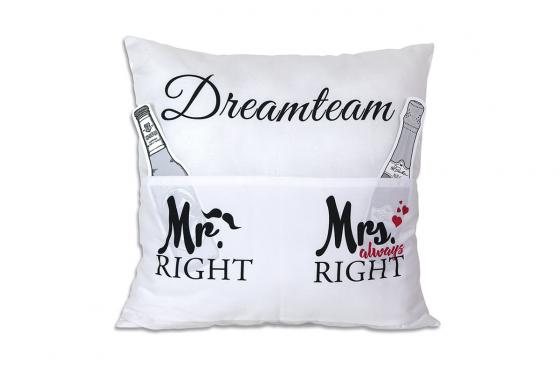 Mr Right & Mrs always Right - Sofahelden Kissen  