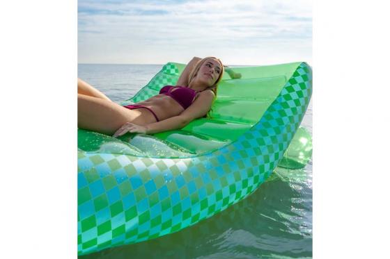 Chaise longue XL piscine vert -  180 x 114  cm 4 