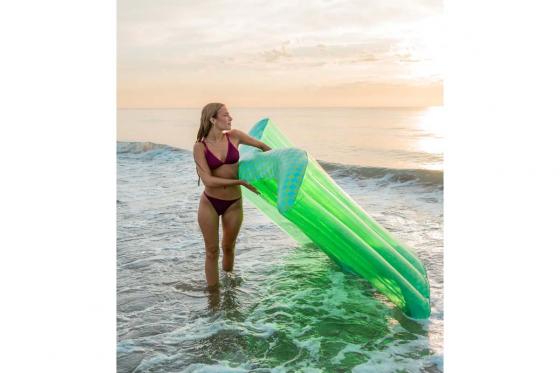 Chaise longue XL piscine vert -  180 x 114  cm 5 