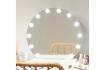 Miroir de maquillage LED rond - 12 LED incluses 