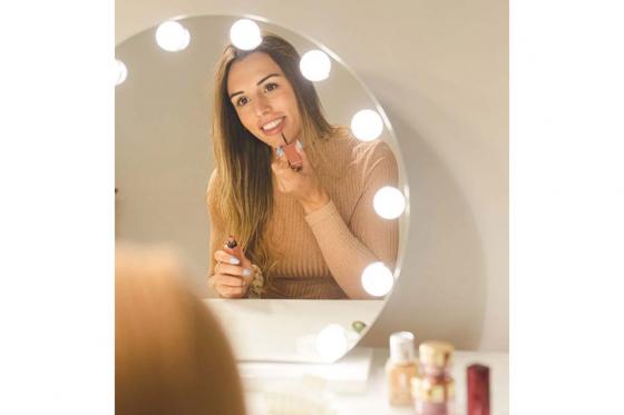 LED Schminkspiegel Rund - inkl. 12 LEDs 4 