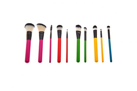 Make Up Pinselset - 10 Stk. in Zebra Pinselbox 2 