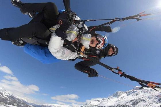 Engadin Action Gleitschirmfliegen  - 15 Minuten Flugzeit für 1 Person  