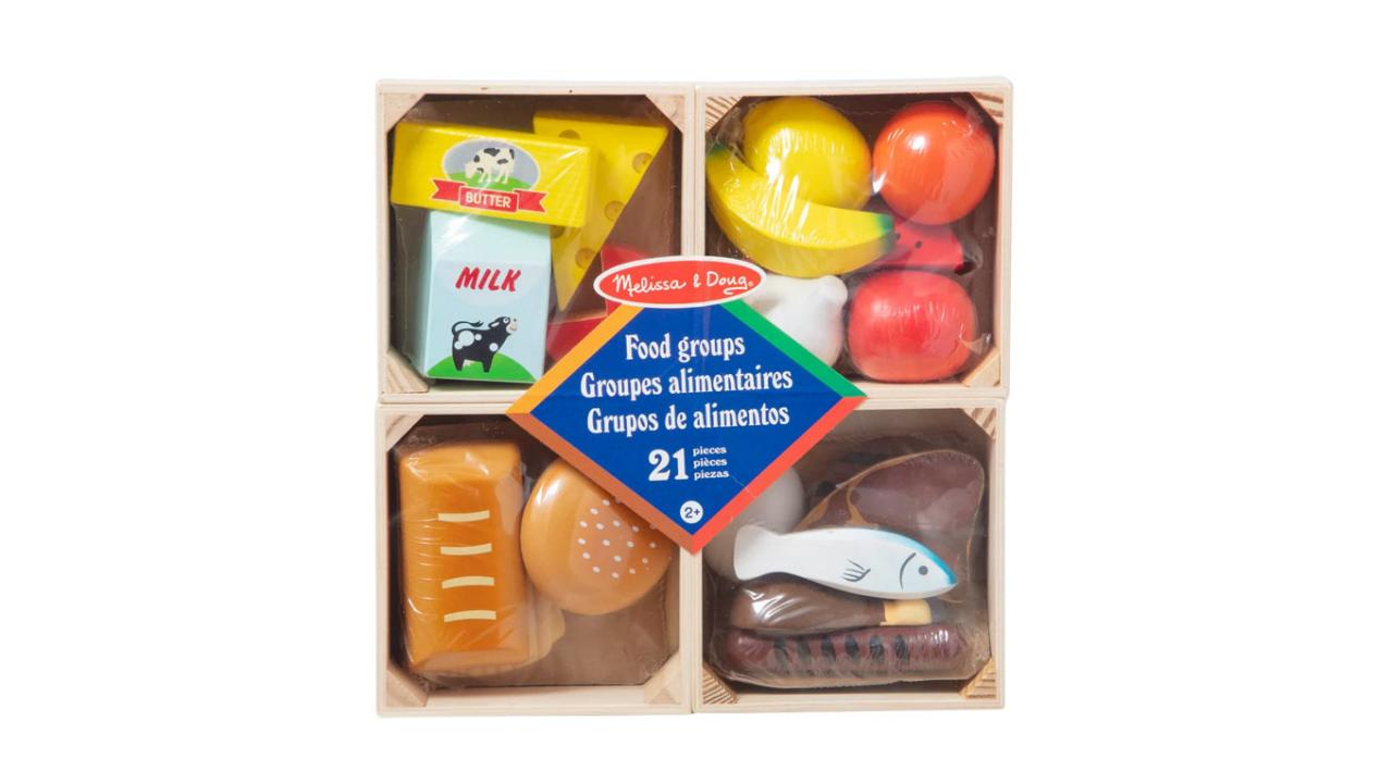 Melissa et Doug Jeux d'aliments en bois groupes alimentaires