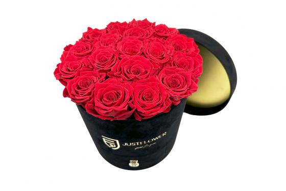XL Rosenbox mit Schublade Velvet - Infinity Rosen Rot 2 