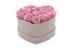 Flowerbox Cœur Velvet - roses éternelles Vintage Pink 