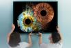 Iris Paar Fotografie - 40x40cm, auf Acrylglas mit Explosions Effekt 4