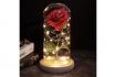 Ewige Rose im Glas - mit LED Lichtern 