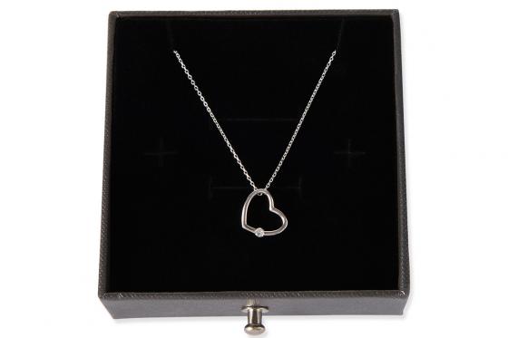 Herz-Halskette - in Rosen Geschenkbox 1 
