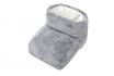 Chausson chauffant gris  - polaire 