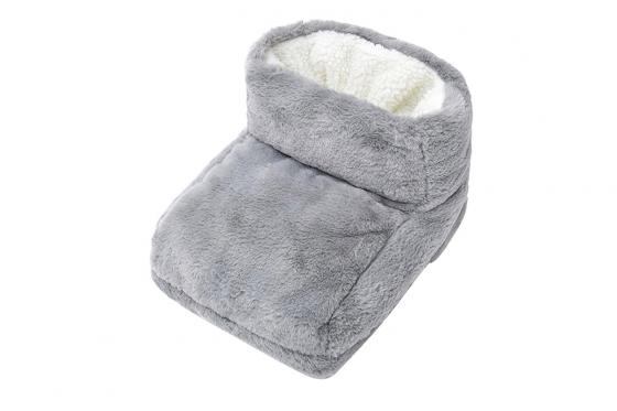 Fusswärmer grau - flauschig  