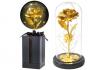 Goldrose im Glas - mit LED Lichtern 3
