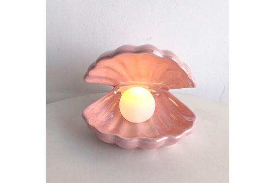 LED Nachtlicht Muschel - Perle  