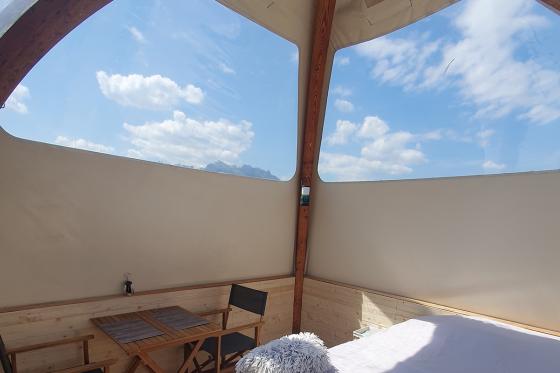 Séjour en tente panoramique - 1 nuit pour 2 personnes, avec petit déjeuner & repas du soir inclus 1 