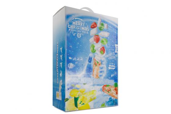 Kaugummi Adventskalender -  24 verschiedenen Kaugummi-Sorten 1 