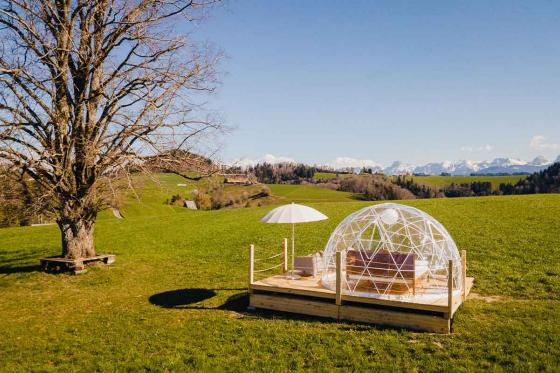 Nuit en Bubble-Suite à Gantrisch - En semaine, avec panier de petit déjeuner, pour 2 personnes 3 