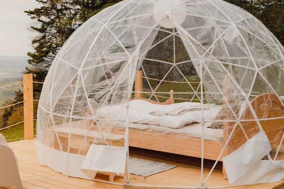 Bubble-Suite Übernachtung - inkl. Frühstückskorb & Aussicht auf die Berge  2 