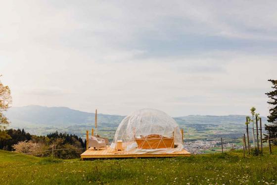 Bubble-Suite Übernachtung - inkl. Frühstückskorb & Aussicht auf die Berge  6 