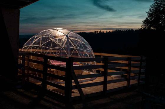 Bubble-Suite Übernachtung  - auf dem Lebenshof im Emmental für 2 Personen  