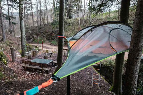 Baumzelt Übernachtung - inkl. Frühstück an idylischer Lage mit privater Feuerstelle 1 