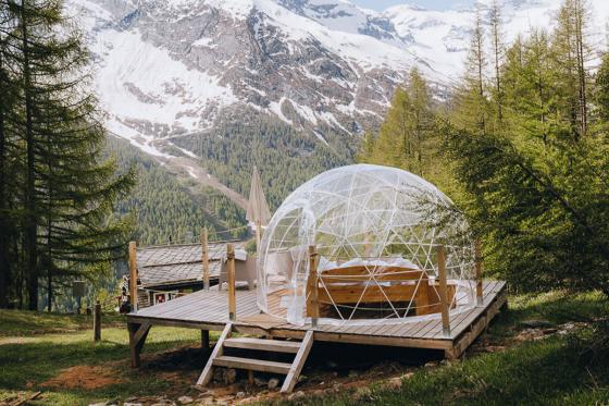 Bubble-Suite Übernachtung - am Sonnenberg von Saas-Fee inkl. Frühstück | wochentags  