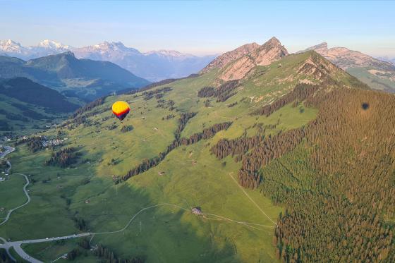 Montgolfière à Château-d'Oex - vol 