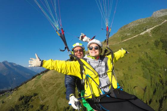 Aletsch Gleitschirmfliegen - 15 min Flug für 1 Person 1 