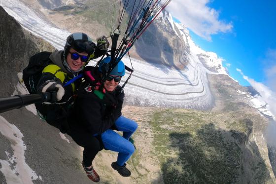 Aletsch Gleitschirmfliegen - 15 min Flug für 1 Person 4 
