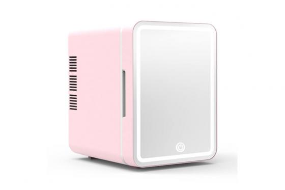 Mini Make-Up Kühlschrank - mit LED Spiegel  