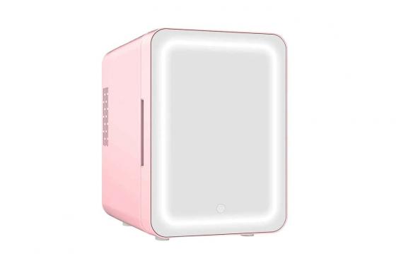 Mini Make-Up Kühlschrank - mit LED Spiegel 3 