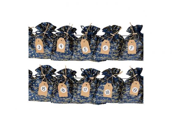 Adventskalender zum Befüllen DIY - Merry Christmas  