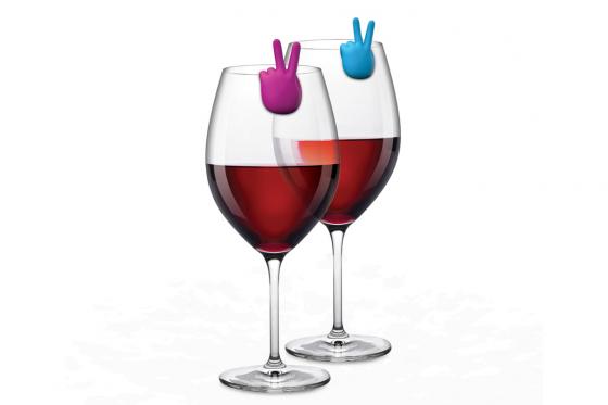 Marqueurs à boissons Peace - 8 drink markers  