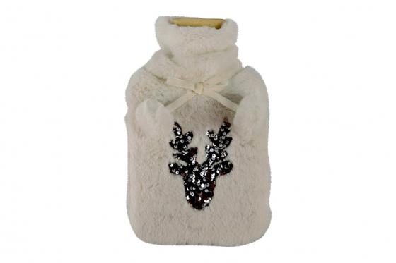 Wärmflasche - Hirsch weiss  