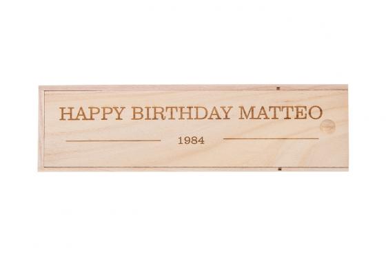 Coffret bouteille de vin personnalisable PURO Malbec 0,75 l  - avec gravure 3 