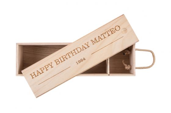 Coffret bouteille de vin personnalisable - Ojo de Agua Malbec  3 