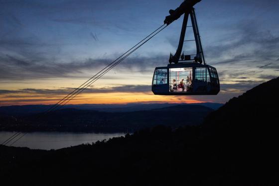 Schwebendes Restaurant - Atemberaubendes Dinner auf der Rigi für 2 Personen  