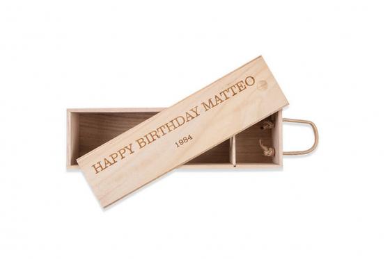 Weinkiste mit Villa Donoratico 0.75l - mit Gravur 3 