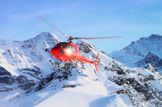 Héli-Fondue - Eiger, Mönch, Jungfrau - 15 min. en hélico pour 2 pers. & fondue 3 