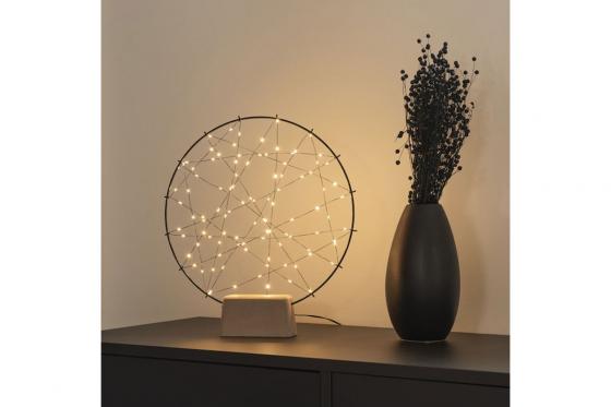 Lampe attrape-rêves en bois - avec 100 LED 2 