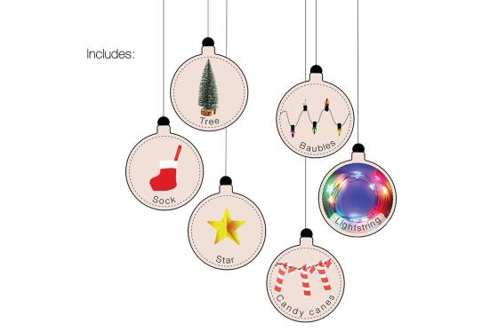 Weihnachtsdekoration - für den Schreibtisch 2 