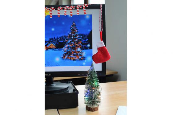 Weihnachtsdekoration - für den Schreibtisch 4 